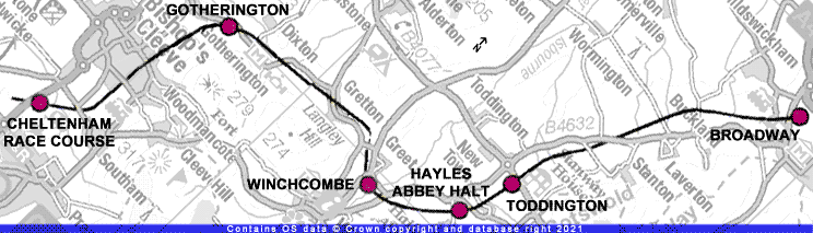 Gloucestershire Warwickshire Railway Map