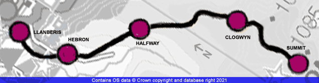 Snowdon Mountain Railway Map