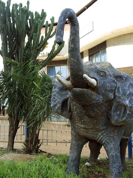 Jinja Road,Elephant,Statue,Sculpture,Kampala