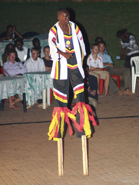 Stilt Walker,Ndere Dancers,Kampala