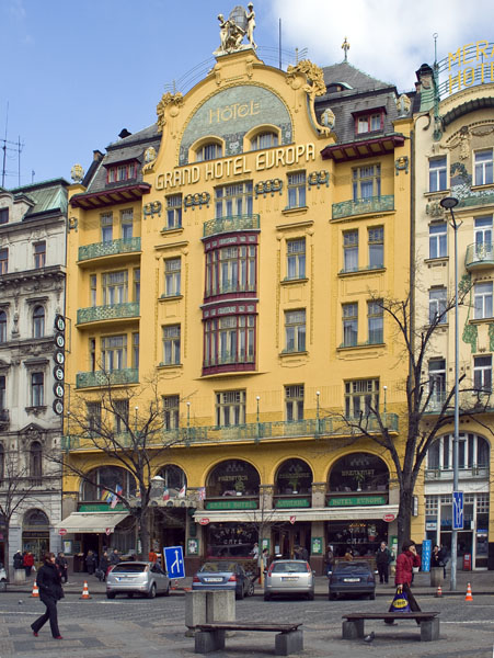 Grand Hotel Europa,Václavské námestí,Vaclavske namesti,Wencaslas Square,Nové Město,Nove Mesto,New Town,Prague,Praha