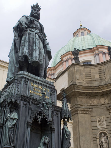 Charles IV,Karlův most,Charles Bridge,Staré Město,Stare Mesto,Old Town,Prague,Praha