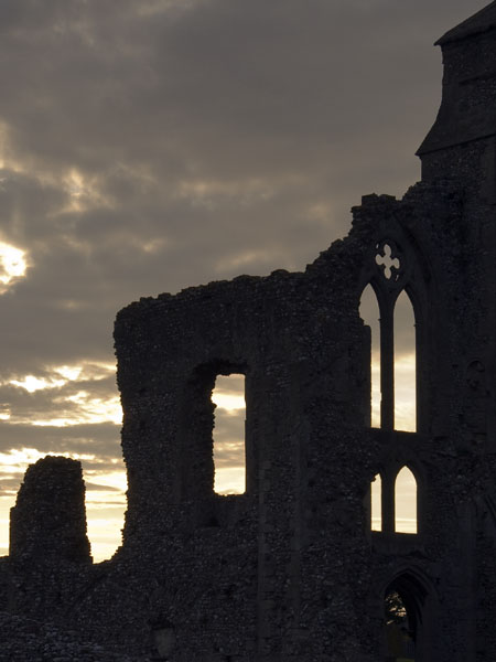 Sky,South Aisle,Window,Binham Priory,Church