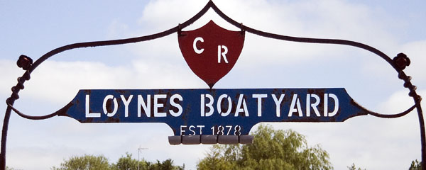 Sign,Loynes Boatyard,Wroxham