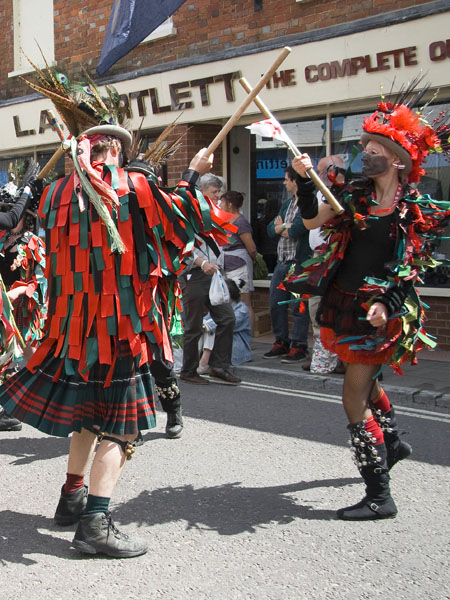 Foxs Morris,Dancers,Stick,Wimborne Folk Festival