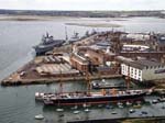 Looking Over Naval Dockyards