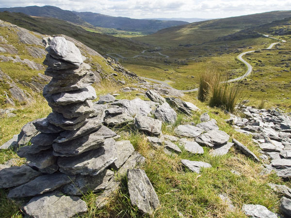 Cairn,Healy Pass,Road,Rocks,Beara Peninsula