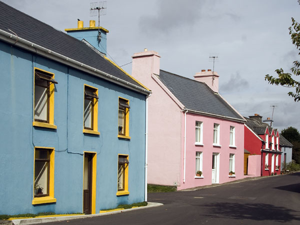 Eyeries,Houses,Street,Beara Peninsula
