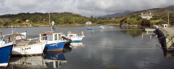 Ballycrovane Harbour,Boats,Beara Peninsula