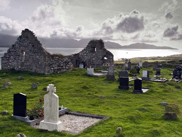 Kilcatherine Churchyard,Gravestones,Tombstones,Beara Peninsula