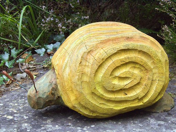 Wooden Snail,Sculpture,Artwork,Gleninchaquin Park,Beara Peninsula