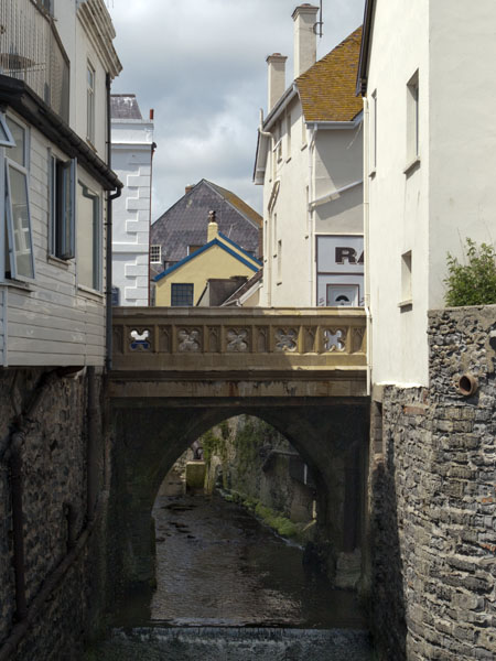 Church Street Bridge,Lyme Regis,Houses