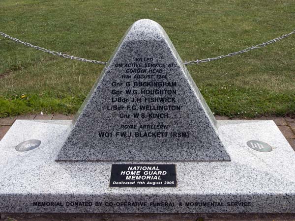 Home Guard Memorial,Torquay,Corbyn's Head