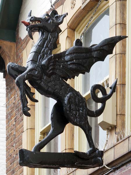 Black Griffin Sign,Canterbury