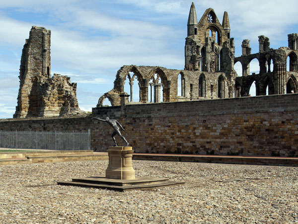 Gladiator Statue,Sculpture,Courtyard,Abbey House,Whitby