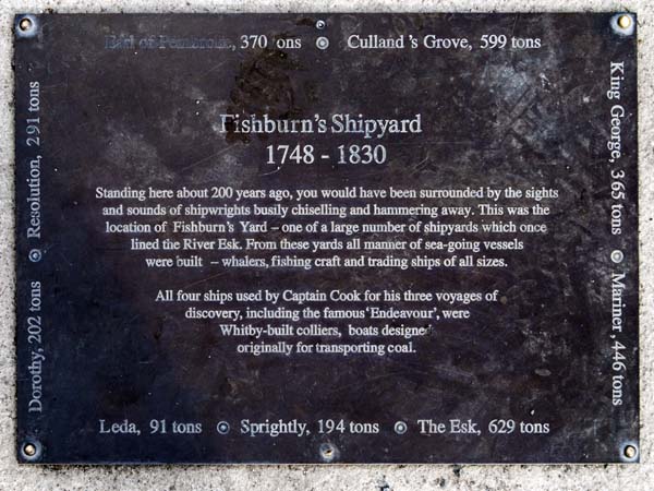 Fishburn Shipyard Memorial,Plaque,Whitby