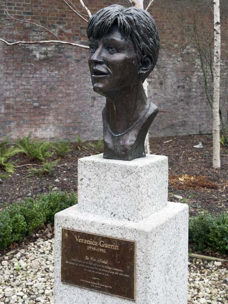 Veronica Guerin,Monument,Dublin Castle,Sculpture,Statue,Bust