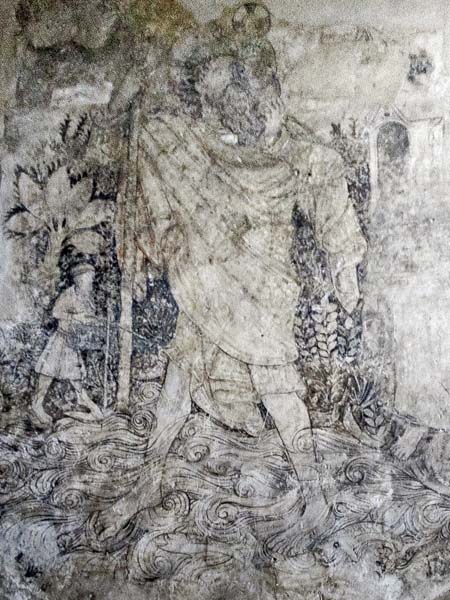 Fresco Secco,St Christoper,Chapel,Haddon Hall,Stately Home,House,Tourist Attraction,Bakewell
