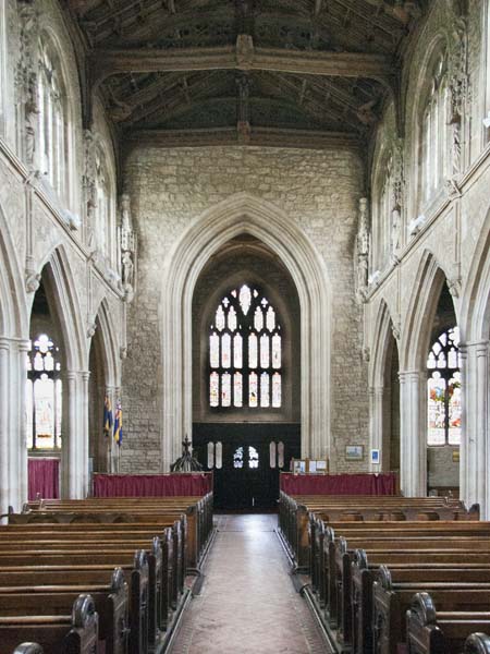 Nave,West Window,St Mary's,Church,Bruton