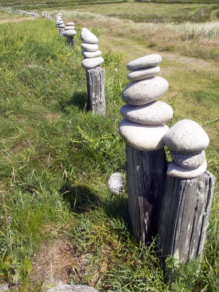 Stones,Posts,Great Popplestone,Bryher,Land Art