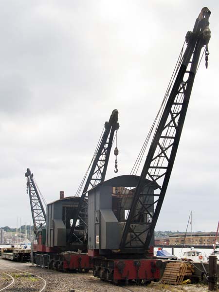 Steam Cranes,Historic Dockyard,Chatham,Railway,Railroad