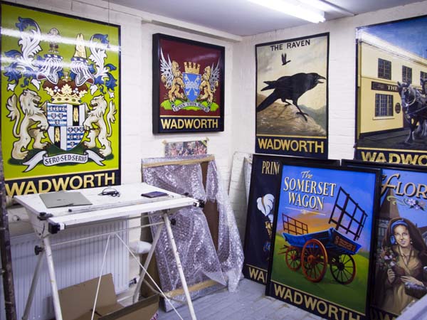Signwriters,Wadworth Brewery,Devizes