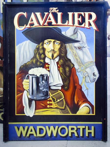 Cavalier,Pub Sign,Wadworth Brewery,Devizes