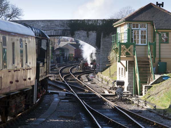 Swanage Station,Railway,Heritage,Steam Engine,Locomotive,Train,Signal Box