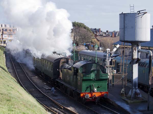 GWR 6695,Swanage Station,Railway,Heritage,Steam Engine,Locomotive,Train
