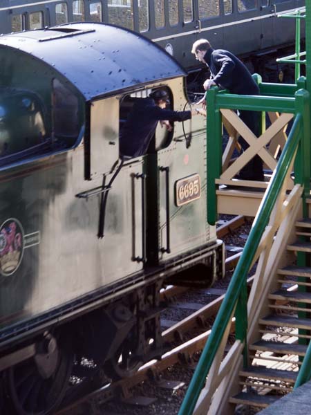 Token Collection,GWR 6695,Swanage,Signal Box,Railway,Heritage,Steam Engine,Locomotive
