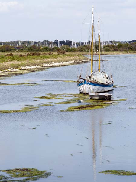 Ketch,Moses Dock,Keyhaven Lymington Nature Reserve