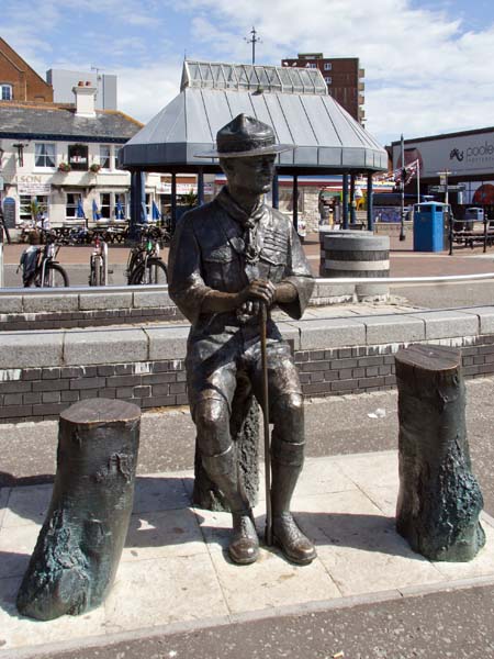 Baden-Powell,Memorial,Statue,Poole Quay