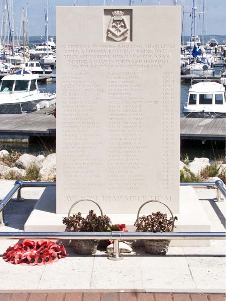 HMS Illustrious,Liberty Boat,Memorial,Portland