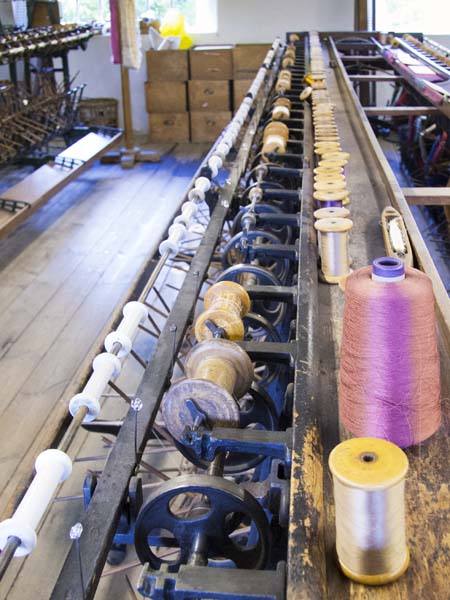 Bobbins,Whitchurch Silk Mill,Spinning