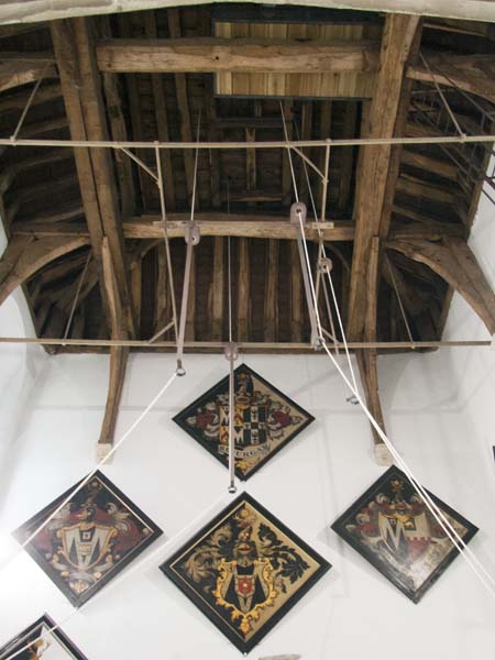 Hatchments,Tower,St Mary's,Breamore,Church