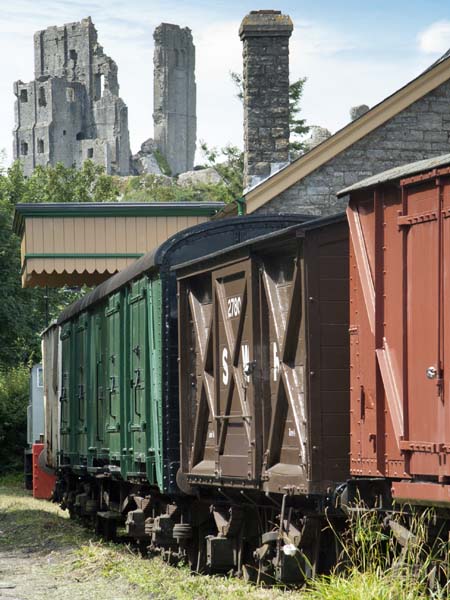Goods Shed,Corfe Castle,Swanage Railway,Heritage,Waggons