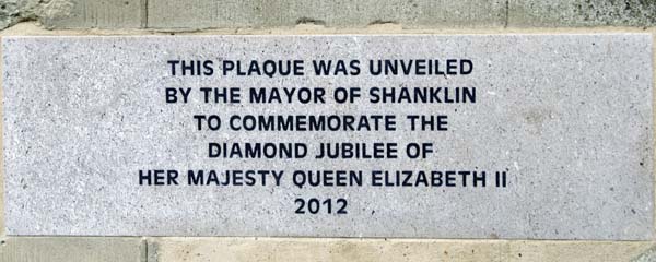 2012 Plaque,Shanklin,Victoria Diamond Jubilee,Clock Tower