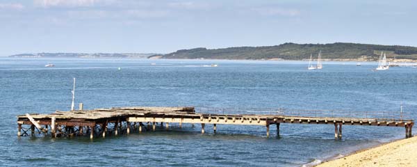 Old Landing Stage,Fort Victoria Country Park,Sea