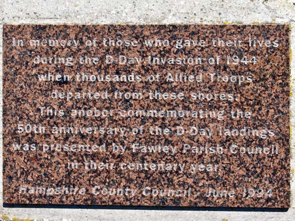 Plaque,D-Day Memorial,Lepe