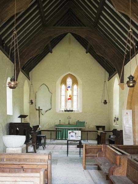 Nave,All Saints' Church,Nether Cerne,Churches Conservation Trust