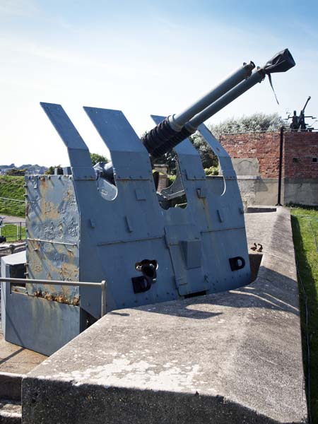 Twin Bofors Anti-aircraft Gun,Nothe Fort,Weymouth