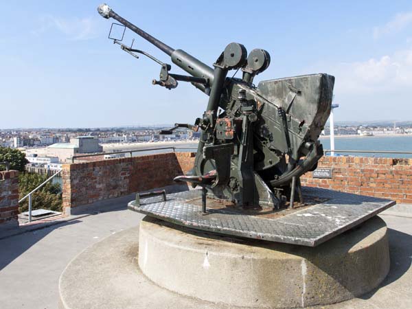 Bofors Anti-aircraft Gun,Nothe Fort,Weymouth