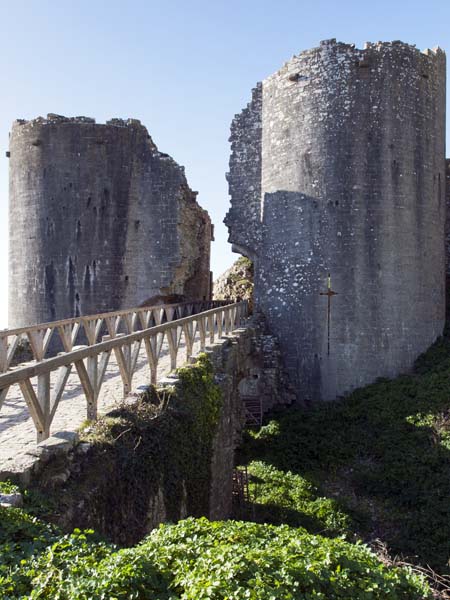 Corfe Castle,South West Gatehouse,Ruin,National Trust