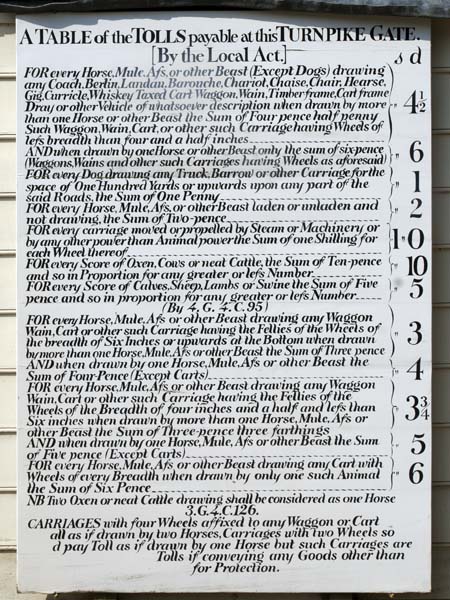 Toll Board,Weald and Downland,Singleton