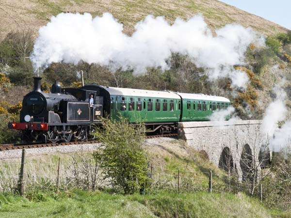 30053,Corfe Castle Bridge,Swanage Railway,Heritage,Steam Engine