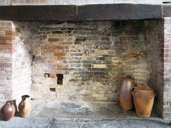 West Kitchen,Fireplace,Abbot's Lodging,Muchelney Abbey,Ruin,English Heritage,Langport