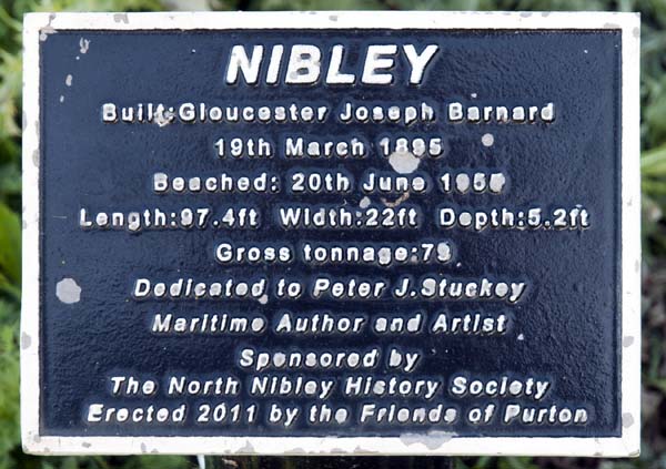 MV Nibley,Plaque,Lydney,Harbour