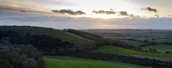 Old Winchester Hill,Sunset