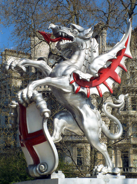 City,Dragon Statue