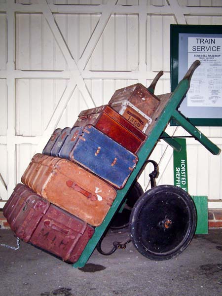 Bluebell Railway,Luggage,Trolley,Station